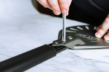 Load image into Gallery viewer, anodized aluminum perforated pizza peel aluminum pizza peel pizza paddle