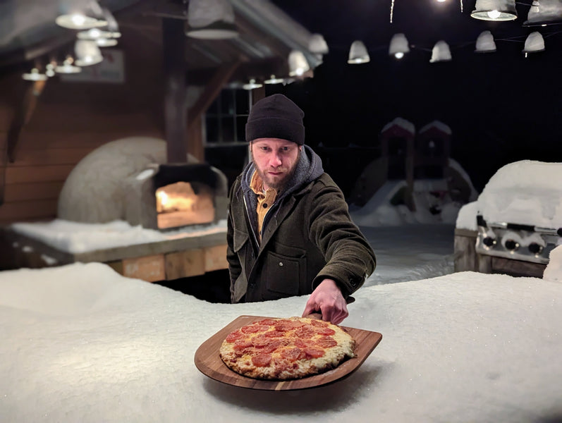 Who said you can't grill a delicious pizza in the Winter?